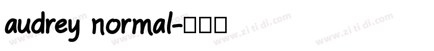 audrey normal字体转换